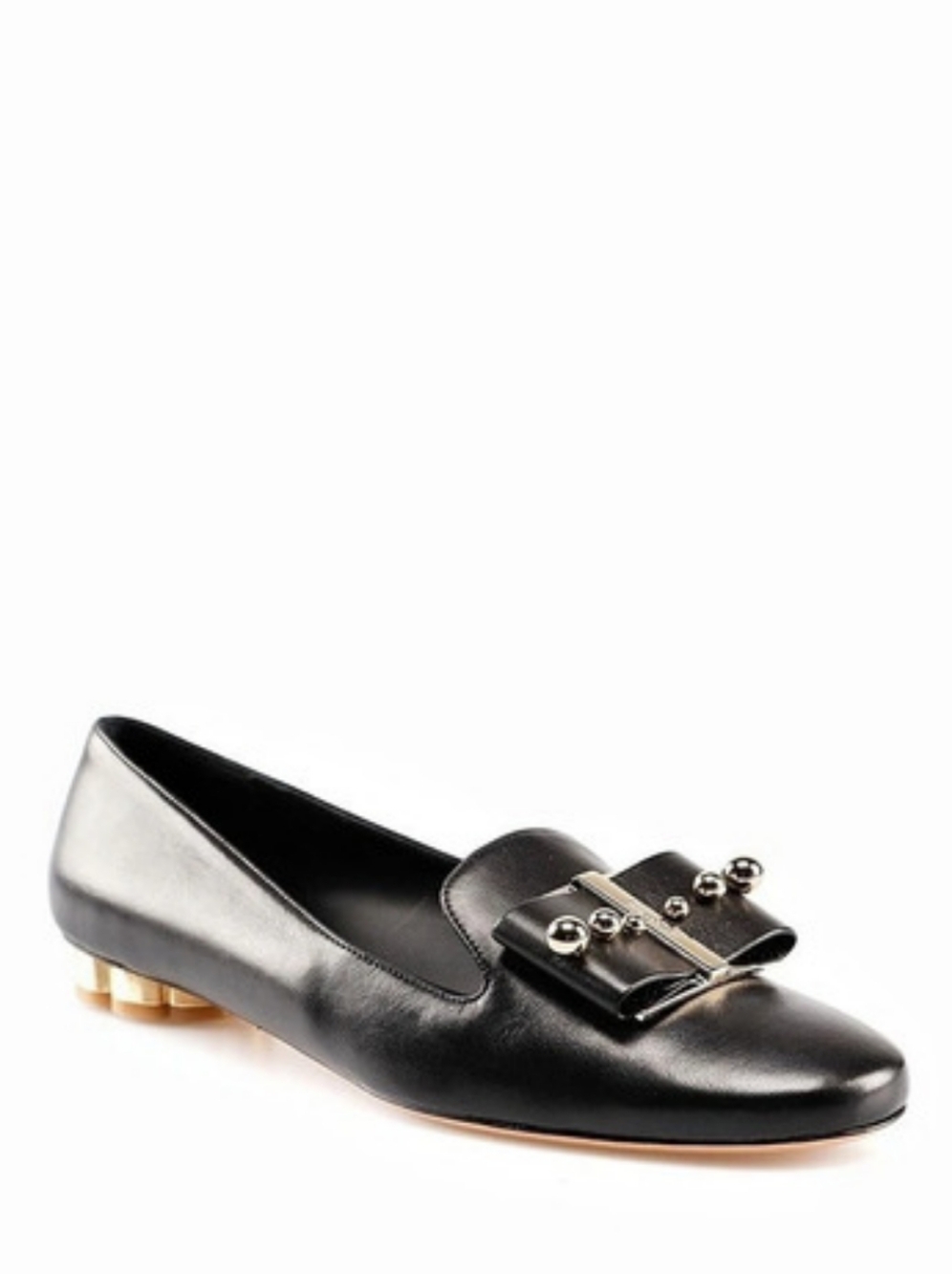 Black & Silver/ Gold Loafers Like New